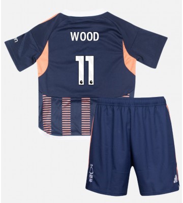 Nottingham Forest Chris Wood #11 Tredje Kläder Barn 2023-24 Kortärmad (+ Korta byxor)